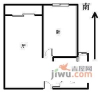 路易凯旋宫1室1厅1卫43㎡户型图