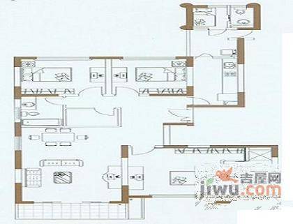 路易凯旋宫3室2厅3卫182㎡户型图