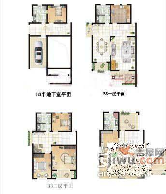 颐亭花园4室2厅3卫218㎡户型图