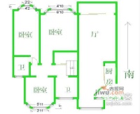 世纪之春花园3室2厅2卫180㎡户型图