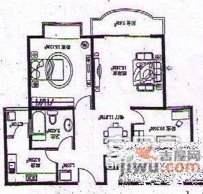 海鑫公寓3室2厅1卫110㎡户型图