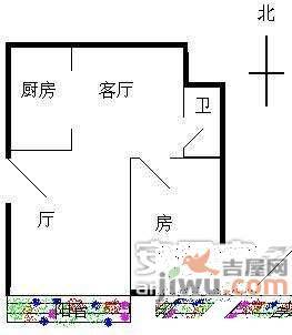 春申府邸1室2厅1卫户型图