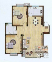 明日星城2室2厅1卫118㎡户型图