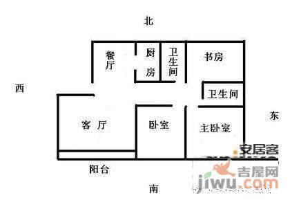 松云水苑3室2厅2卫210㎡户型图