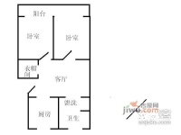 松云水苑2室1厅1卫102㎡户型图