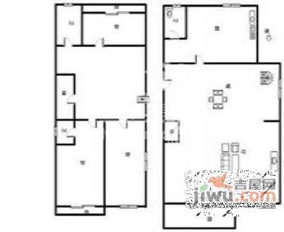 丽水豪庭4室2厅2卫206㎡户型图