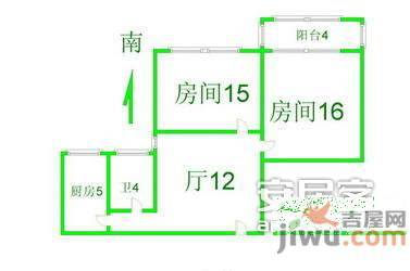 曹杨四村2室2厅1卫82㎡户型图