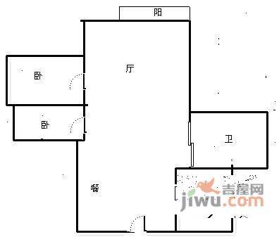 金色贝拉维1室1厅1卫156㎡户型图