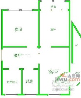 昌七小区2室2厅1卫76㎡户型图