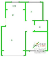 天山新苑2室2厅1卫111㎡户型图