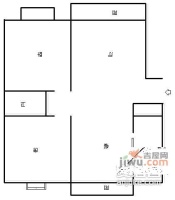 中环家园2室2厅1卫118㎡户型图