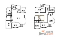 同润别庄加州4室2厅3卫186㎡户型图