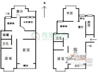 达安锦园4室2厅3卫216㎡户型图