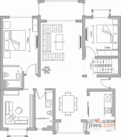 东方帕堤欧5室3厅2卫224㎡户型图