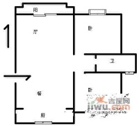 恒大华城天地苑2室2厅1卫103㎡户型图