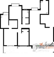 天宝恬苑3室2厅2卫110㎡户型图