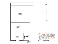 华理苑1室1厅1卫55㎡户型图