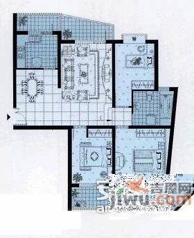 上海知音苑3室2厅1卫120㎡户型图