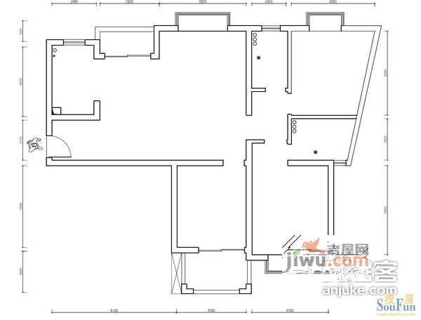 久阳文华府邸3室1厅1卫134㎡户型图