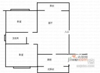滨江雅苑一期2室2厅1卫120㎡户型图