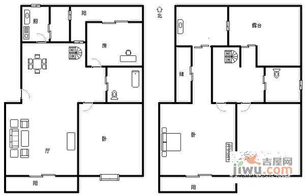 江南名邸4室2厅2卫162㎡户型图