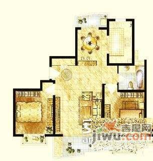 保利西子湾2室2厅1卫108㎡户型图