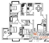 中冶尚城3室2厅1卫129㎡户型图