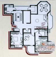 大华愉景华庭一期3室2厅2卫166㎡户型图