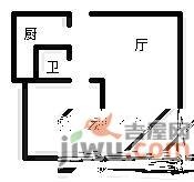 大华愉景华庭一期1室1厅1卫65㎡户型图