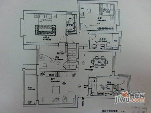 久事西郊花园5室3厅4卫520㎡户型图