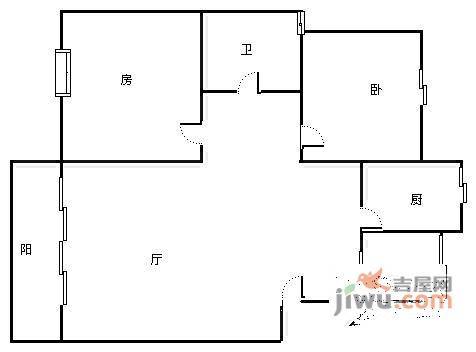 新高桥春晖苑2室1厅1卫150㎡户型图