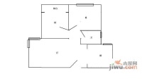 荣盛名邸2室1厅1卫95㎡户型图