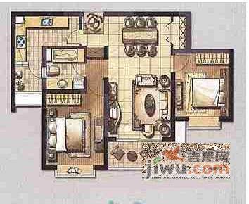 歌林春天馨园2室2厅1卫103㎡户型图