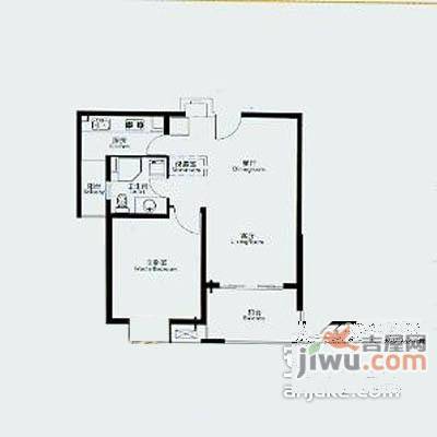 歌林春天馨园1室1厅1卫户型图