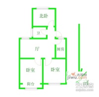 白玉新村3室1厅1卫107㎡户型图