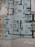 上海绿城5室3厅2卫260㎡户型图