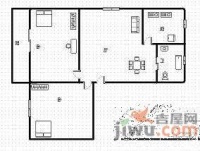 平阳三村2室1厅1卫74㎡户型图