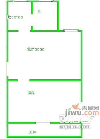 康泰新城1室1厅1卫61㎡户型图