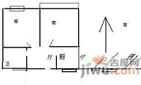 园南二村2室1厅1卫97㎡户型图