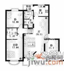 园南二村3室1厅1卫119㎡户型图