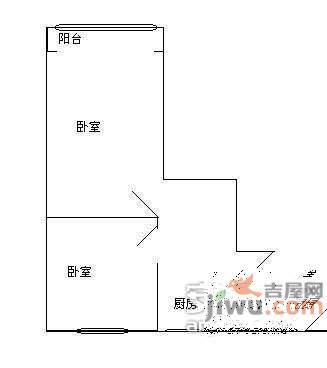 园南二村2室1厅1卫97㎡户型图