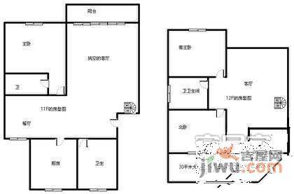 金沙嘉年华4室3厅3卫218㎡户型图