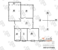 龙柏五村3室1厅1卫101㎡户型图