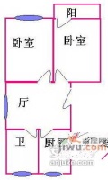 梅陇三村2室1厅1卫89㎡户型图