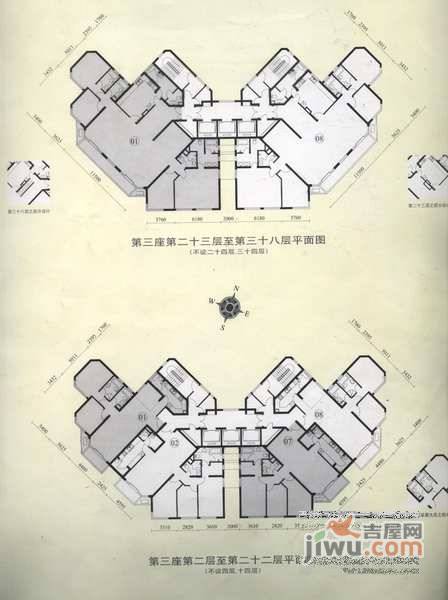 嘉里华庭二期5室2厅3卫334㎡户型图