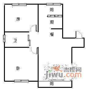 岭南苑2室2厅1卫96㎡户型图