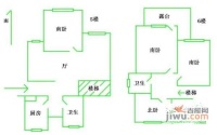 三林安居苑3室2厅2卫97㎡户型图