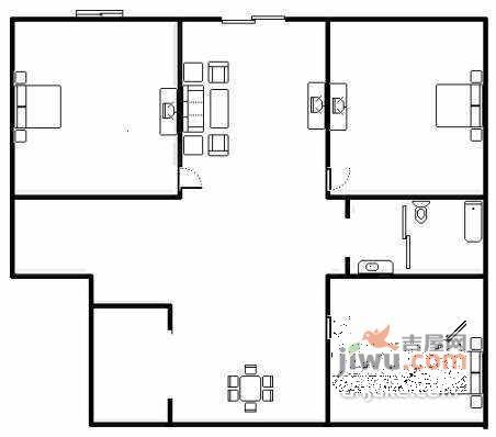 爱庐世纪新苑3室2厅1卫115㎡户型图