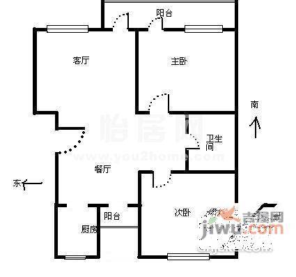 万科白马花园2室2厅2卫200㎡户型图