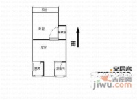 万科白马花园1室1厅1卫51㎡户型图